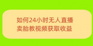 一单利润19.9.24小时无人直播胎教故事，每天轻松200+