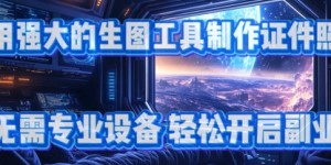 用强大的生图工具制作证件照，无需专业设备，轻松开启副业