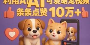能骗过系统的AI萌宠视频制作全攻略：从0到 2W粉的爆款密码