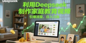 利用Deepseek制作家庭教育视频，引爆流量，日入几张