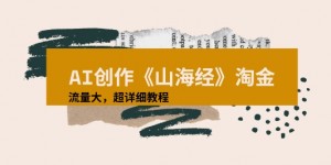 AI创作《山海经》奇珍异兽，超现实画风视频，流量大易爆款附详细教程