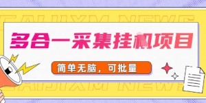 多合一采集项目，无脑操作，简单批量