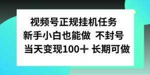 视频号正规挂播任务，有手就行不违规，轻松日入1张