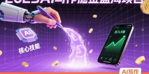 2025AI写作掘金蓝海项目，掌握AI核心技能，稳定日入5张，小白都能做