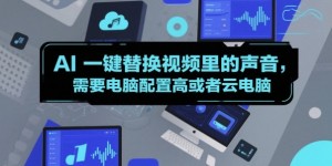 AI一键替换视频里的声音，需要电脑配置高或者云电脑