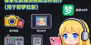 像素化教程类视频怎样制作（用于即梦拉新）