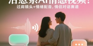 治愈系AI情感视频！过肩镜头+情绪配音，情侣对话赛道
