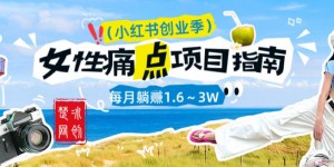 副业项目拆解：单人AI小红书女性痛点项目每月躺入1W