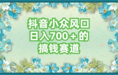 抖音小众赛道，长期可做，简单容易复制