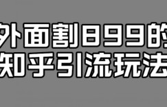 外面收费899的知乎引流新玩法，文章爆了的话，一天引流200+，不是问题