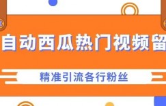 西瓜主页热门视频留痕，精准引流各行粉