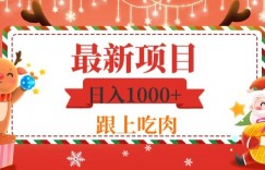 日入1000+，最新项目，0基础可操作