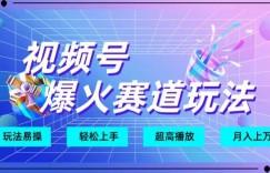 视频号爆火赛道玩法，十几秒的视频超高播放量