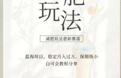 减肥流量主新玩法，轻松月入1W，可矩阵操作收入翻倍