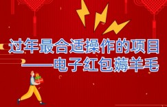 过年最适合操作的项目–电子红包薅羊毛，轻轻松松赚取差价