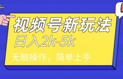 中级2024年视频号分成计划，一天2000+，文案号新赛道，一学就会，无脑操作