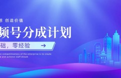 视频号创作者分成计划，零基础零经验，上手快