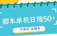 首码，0撸天花板不养机轻松日入100-500+ 送脚本