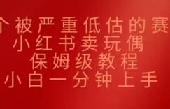 一个被严重低估的赛道，小红书卖玩偶，保姆级教程，小白一分钟上手