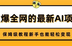 火爆全网的最新AI项目，治愈系视频制作，保姆级教程新手也能轻松变现