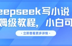 用Deepseek写小说，保姆级教程，小白可实操