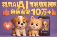能骗过系统的AI萌宠视频制作全攻略：从0到 2W粉的爆款密码