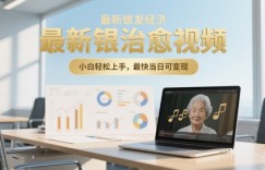 最新银发经济，五音养生治愈视频，小白轻松上手，最快当日可变现