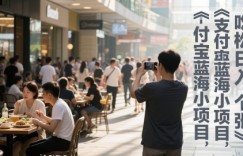 支付宝蓝海小项目，吃饭逛街拍个照，轻松日入1张
