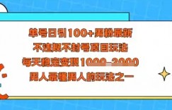 视频号抖音单号日引100+男粉最新，不违规不封号项目玩法，每天稳定变现多张，男人最懂男人的玩法之一