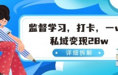 小红书监督学习玩法，打卡，数据有点猛，需求巨大，人人都能去做的玩法