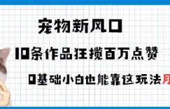 宠物粉暴利新风口0基础小白也能靠这套玩法月入过W