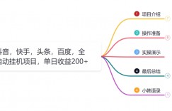 小韩学社88式第十六式：抖音，快手，头条，百度，全自动挂机项目，单日收益200+