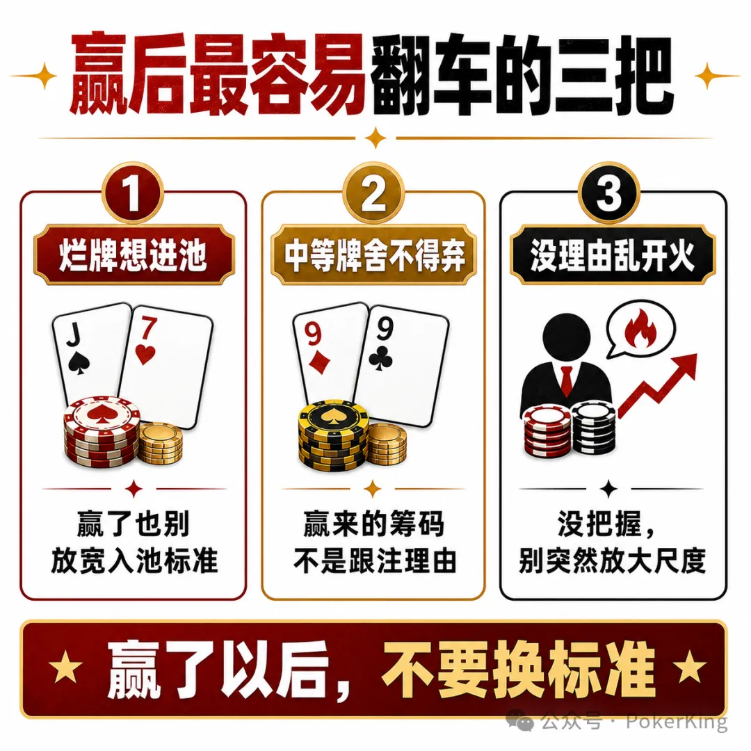 【EV扑克】赢钱后的“隐形上头”：比输钱更危险的，是你开始追感觉