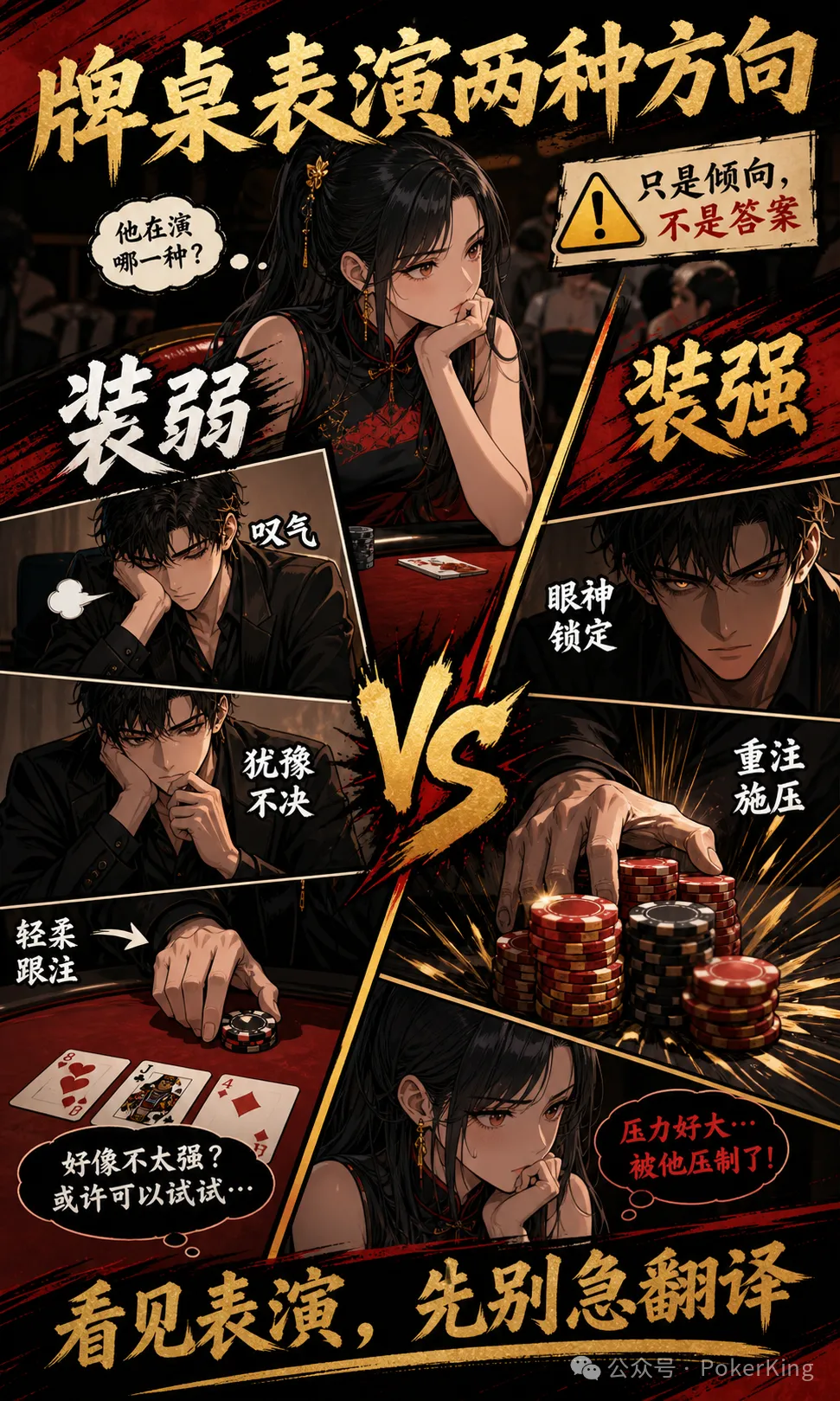 【EV扑克】牌桌台词陷阱:“那我跟吧”到底是强是弱?先看基线再拆表演