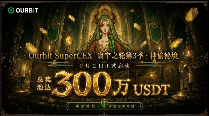 Ourbit「寰宇之轮」第三季启动：300万USDT奖池，「命运抽牌」+「合约团赛」双玩法并行